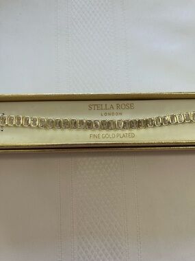 NEW Stella Rose gold plated tennis bracelet. Box included perfect gift